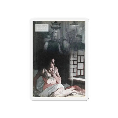 Black Hour, Redbook, January 1938 (Magazine Illustration) Refrigerator Magnet 3 Inch Die-Cut - The Sticker Space