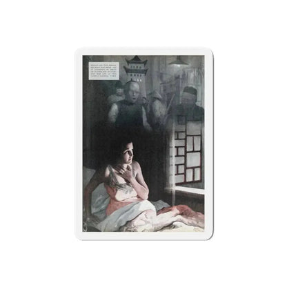 Black Hour, Redbook, January 1938 (Magazine Illustration) Refrigerator Magnet 6 Inch Die-Cut - The Sticker Space