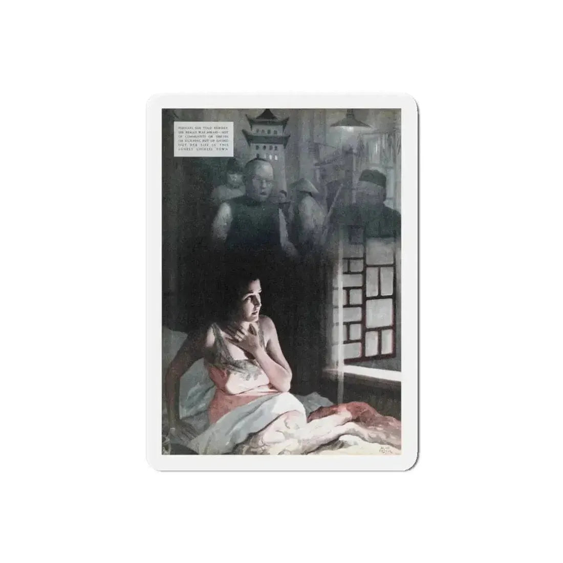 Black Hour, Redbook, January 1938 (Magazine Illustration) Refrigerator Magnet - The Sticker Space