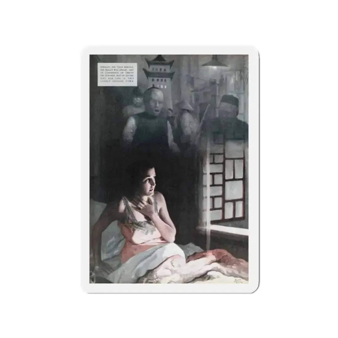 Black Hour, Redbook, January 1938 (Magazine Illustration) Refrigerator Magnet - The Sticker Space