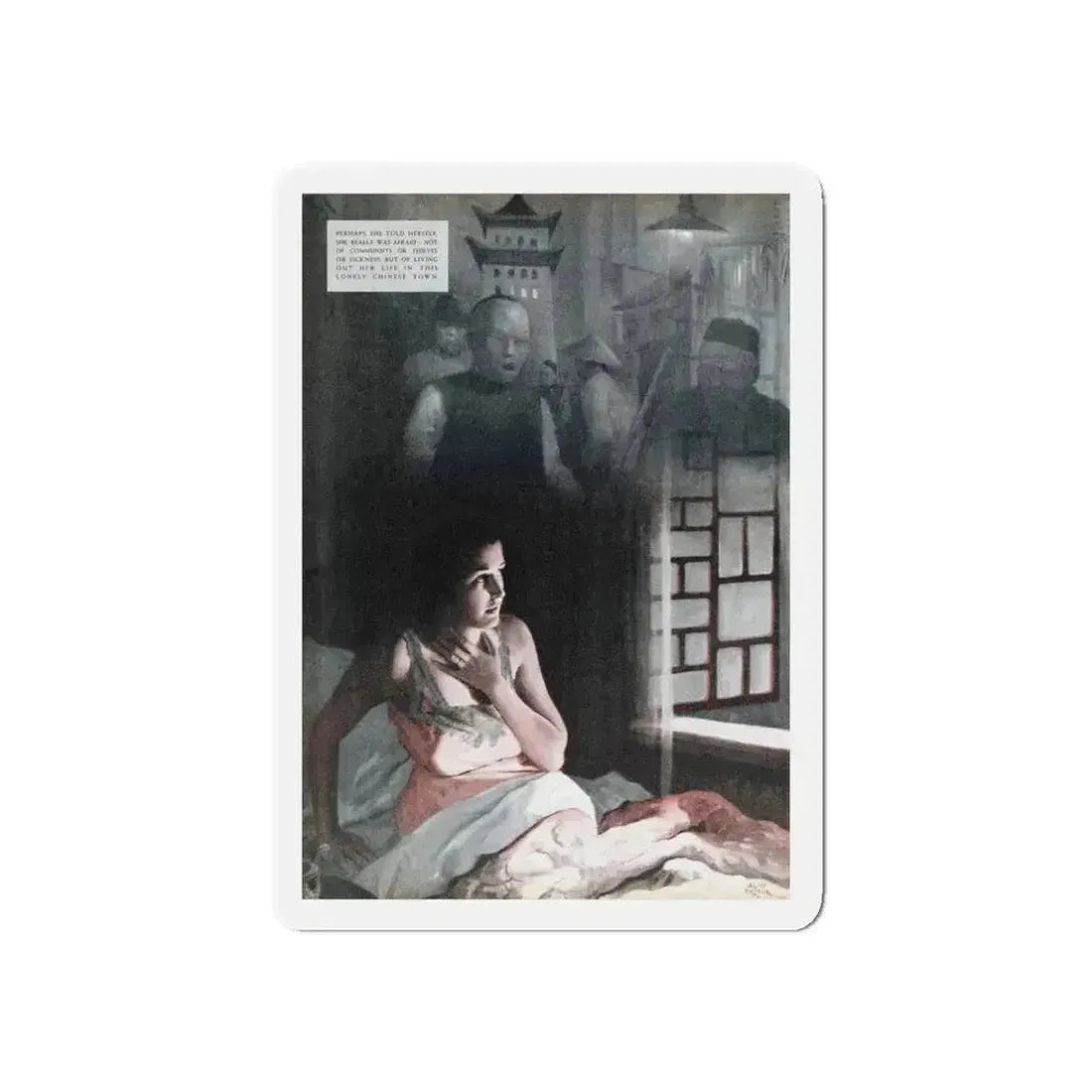 Black Hour, Redbook, January 1938 (Magazine Illustration) Refrigerator Magnet - The Sticker Space