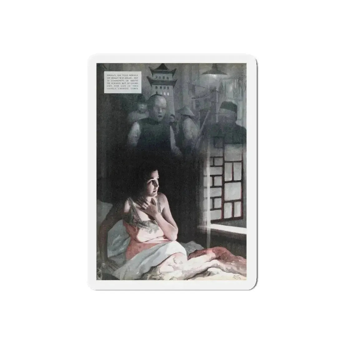 Black Hour, Redbook, January 1938 (Magazine Illustration) Refrigerator Magnet - The Sticker Space