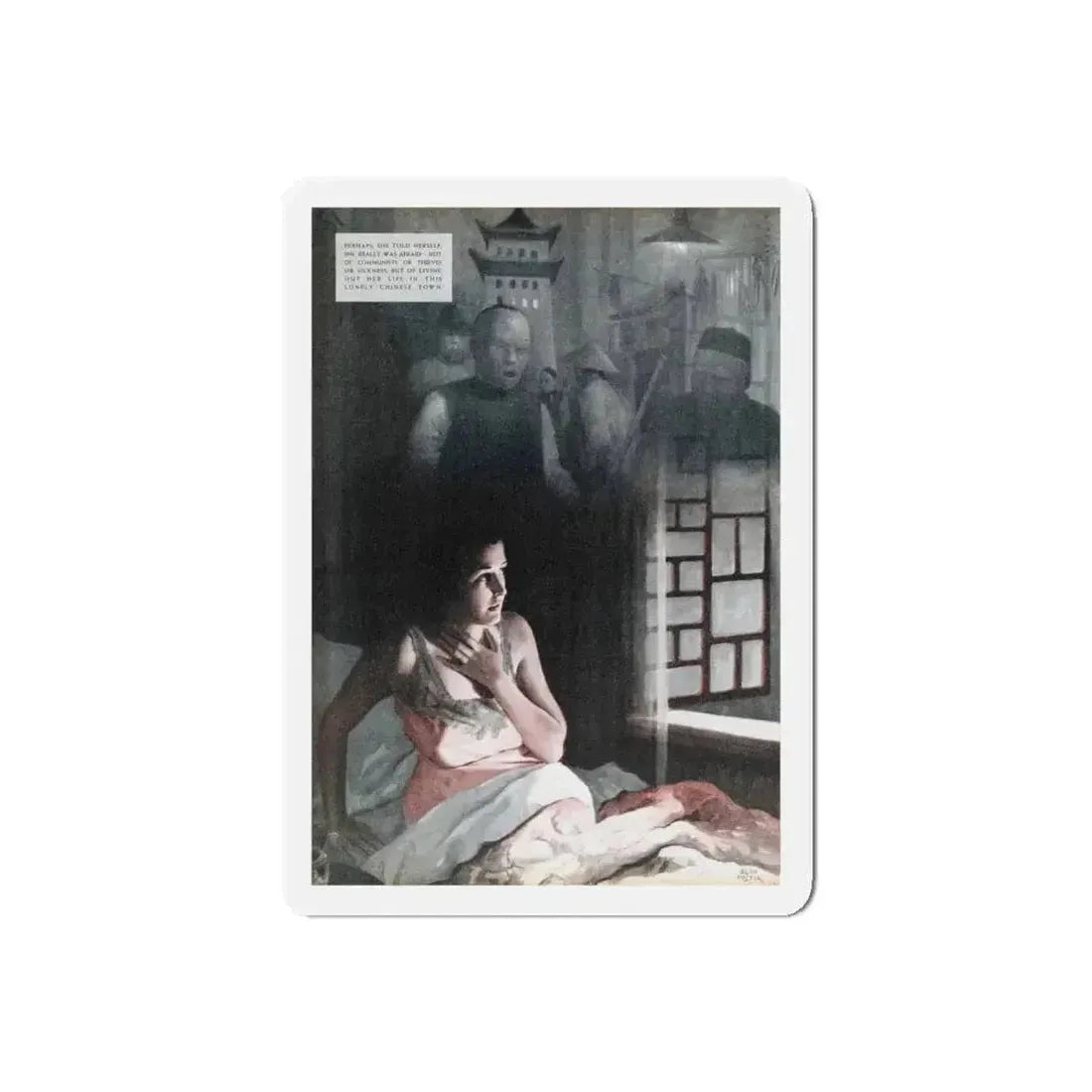 Black Hour, Redbook, January 1938 (Magazine Illustration) Refrigerator Magnet - The Sticker Space