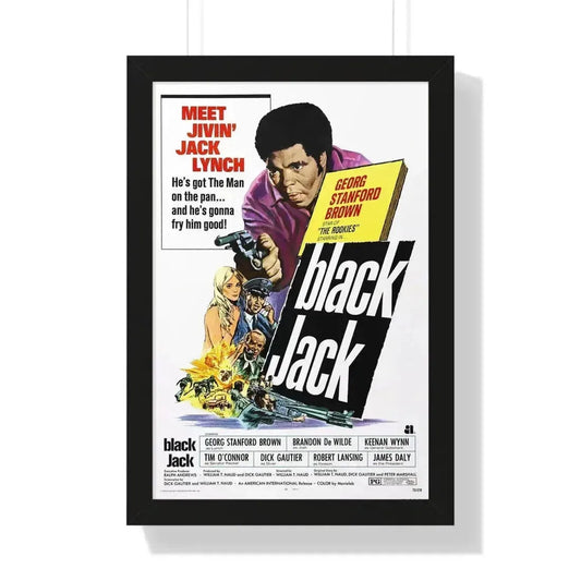 BLACK JACK 1972 - Framed Movie Poster 16″ x 24″ Black - The Sticker Space