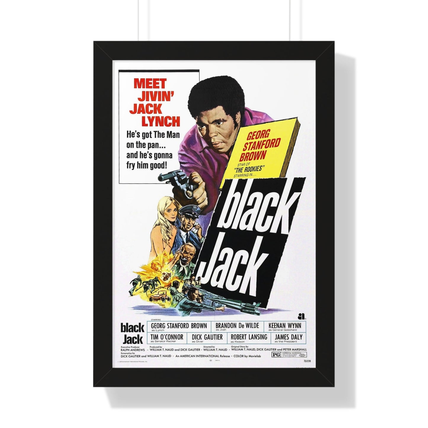 BLACK JACK 1972 - Framed Movie Poster-16″ x 24″-The Sticker Space