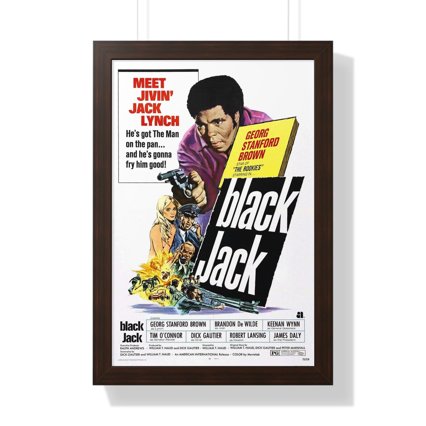 BLACK JACK 1972 - Framed Movie Poster-16″ x 24″-The Sticker Space