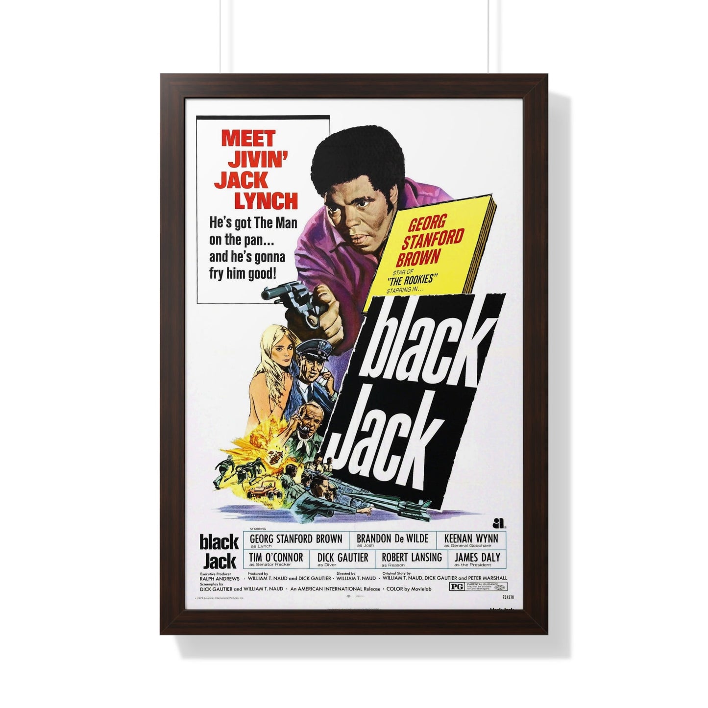 BLACK JACK 1972 - Framed Movie Poster-20" x 30"-The Sticker Space