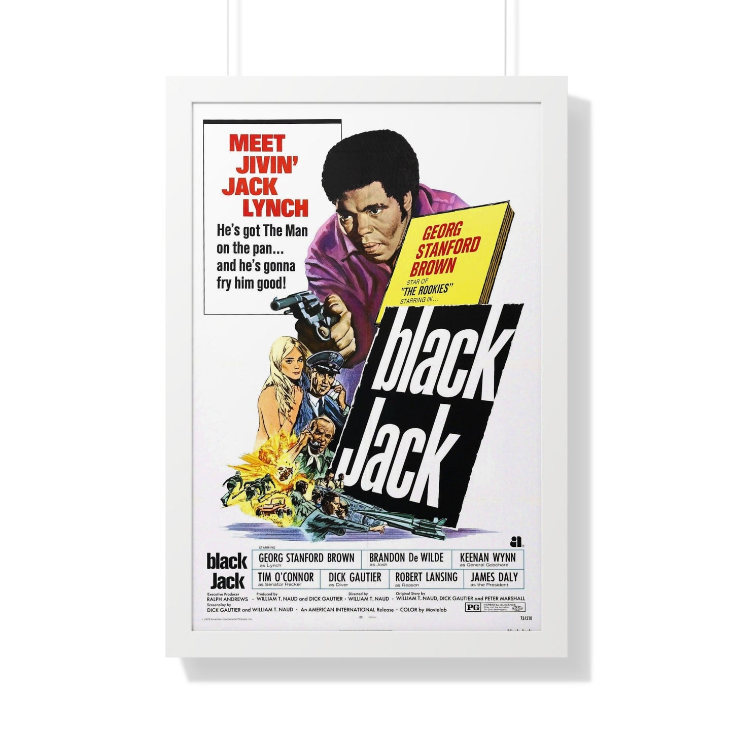 BLACK JACK 1972 - Framed Movie Poster-20" x 30"-The Sticker Space