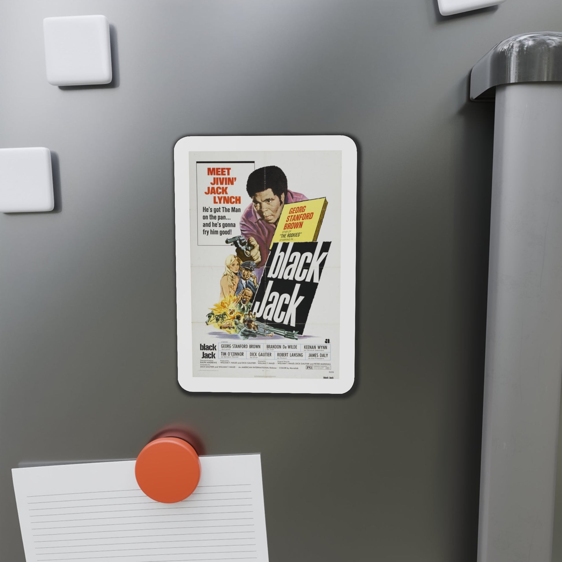 Black Jack 1972 Movie Poster Die-Cut Magnet-The Sticker Space