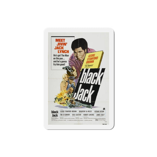 Black Jack 1972 Movie Poster Die-Cut Magnet-2 Inch-The Sticker Space