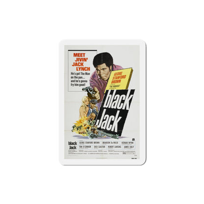 Black Jack 1972 Movie Poster Die-Cut Magnet-3 Inch-The Sticker Space