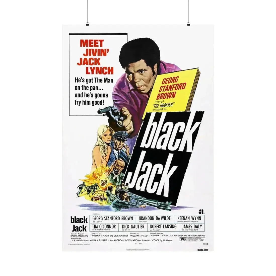 BLACK JACK 1972 - Paper Movie Poster - The Sticker Space