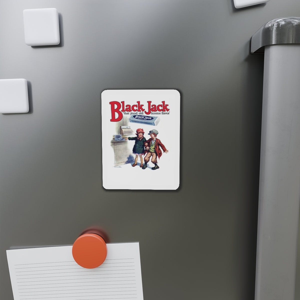 Black Jack ad, Popular Magazine, March 7, 1927 (Magazine Illustration) Refrigerator Magnet-The Sticker Space