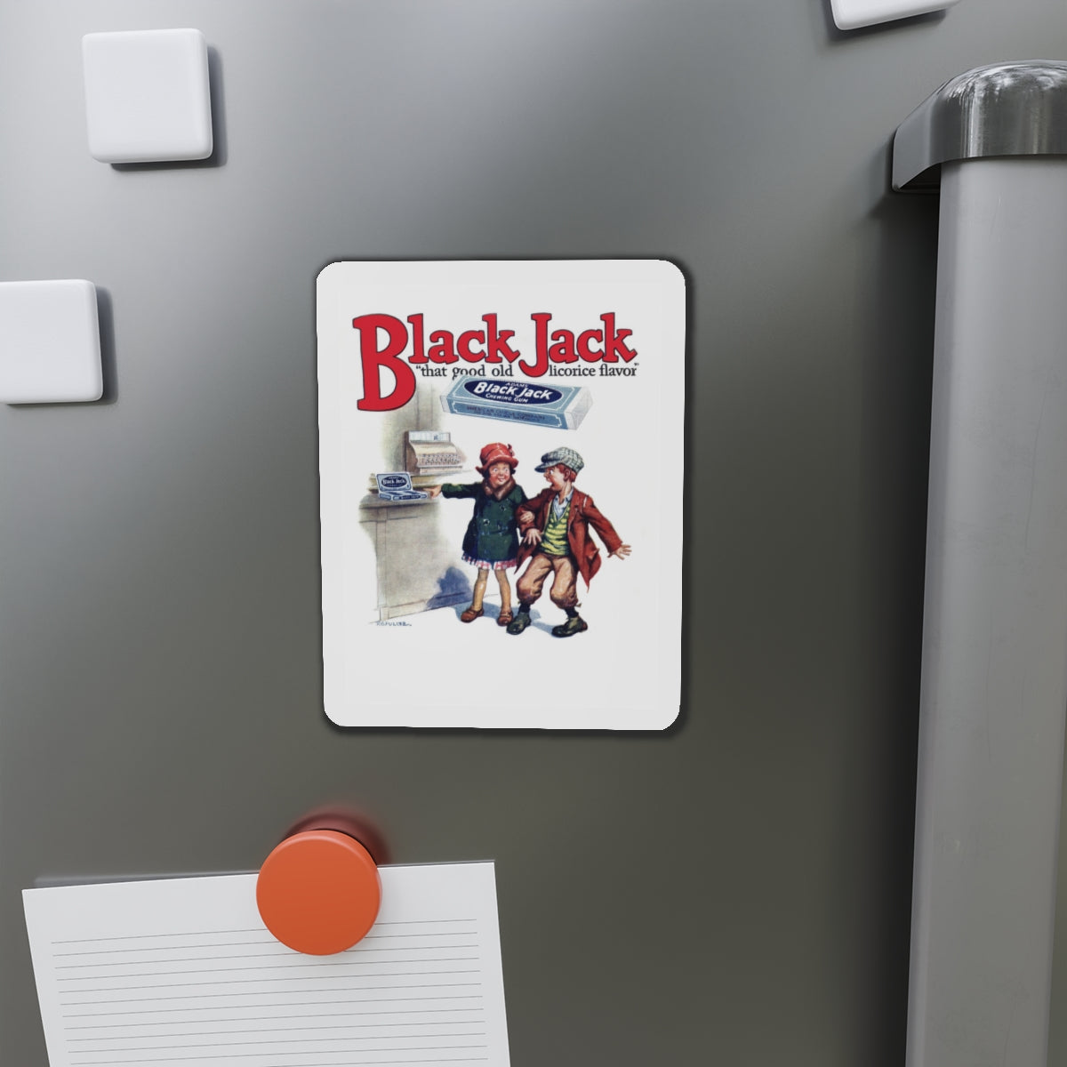 Black Jack ad, Popular Magazine, March 7, 1927 (Magazine Illustration) Refrigerator Magnet-The Sticker Space