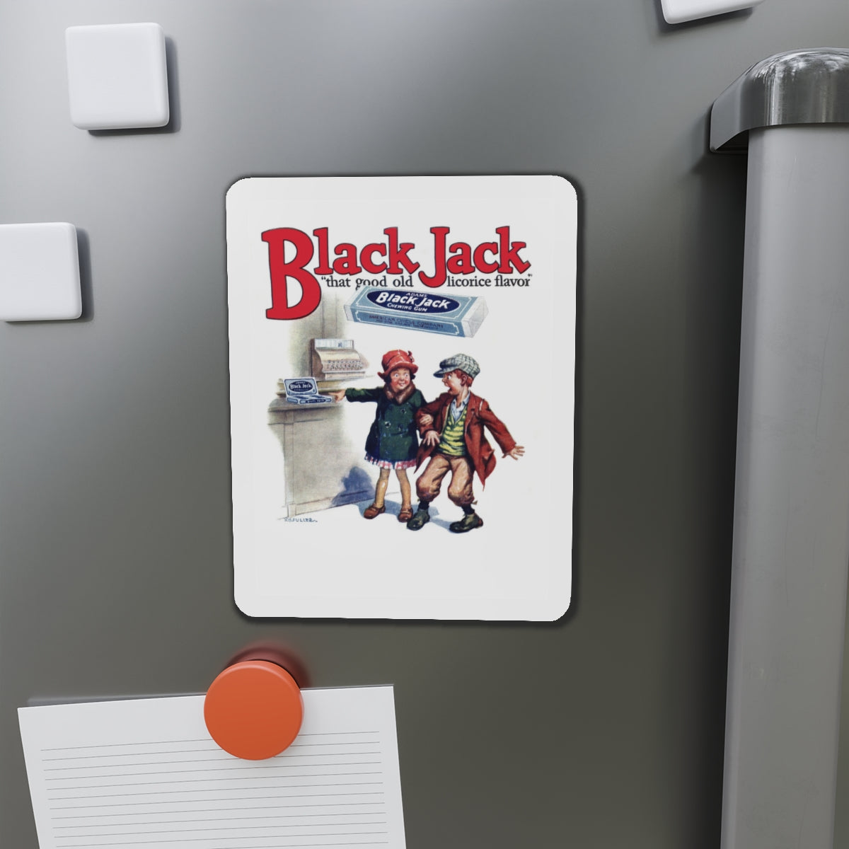 Black Jack ad, Popular Magazine, March 7, 1927 (Magazine Illustration) Refrigerator Magnet-The Sticker Space