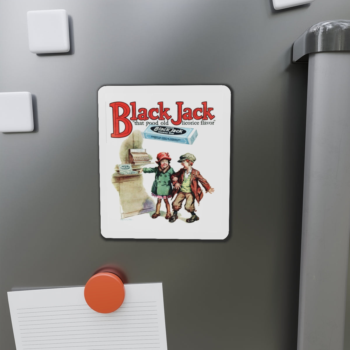 Black Jack ad, True Detective Mysteries, April 1927 (Magazine Illustration) Refrigerator Magnet-The Sticker Space