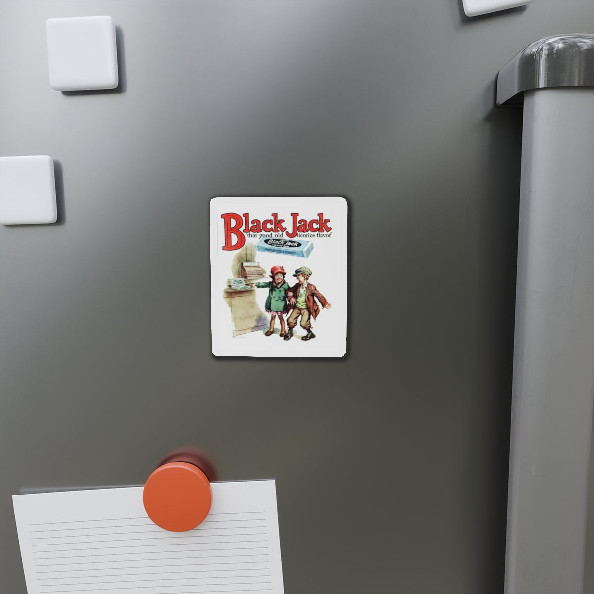 Black Jack ad, True Detective Mysteries, April 1927 (Magazine Illustration) Refrigerator Magnet-The Sticker Space