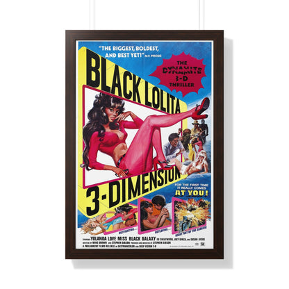 BLACK LOLITA 1974 - Framed Movie Poster-20" x 30"-The Sticker Space