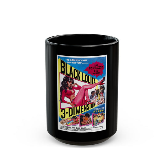 BLACK LOLITA 1974 Movie Poster - Black Coffee Mug-15oz-The Sticker Space