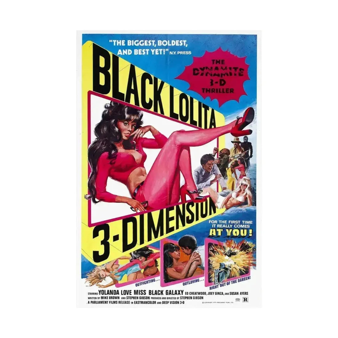 BLACK LOLITA 1974 - Paper Movie Poster - The Sticker Space
