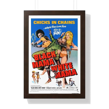BLACK MAMA WHITE MAMA 1973 - Framed Movie Poster - The Sticker Space