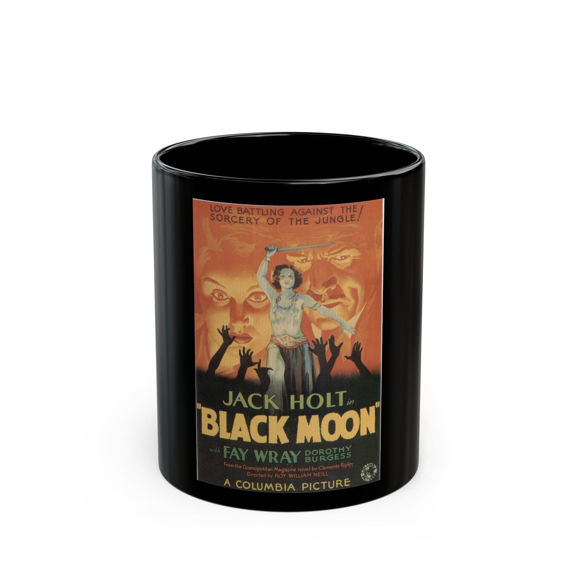 BLACK MOON 1934 Movie Poster - Black Coffee Mug-11oz-The Sticker Space