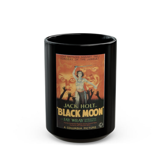 BLACK MOON 1934 Movie Poster - Black Coffee Mug-15oz-The Sticker Space