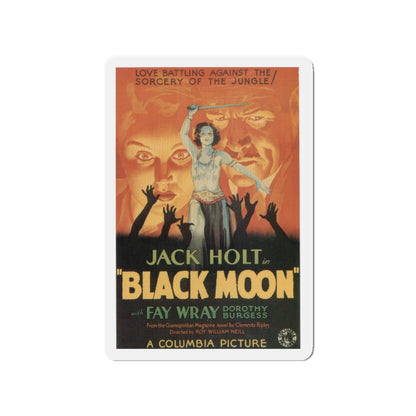 BLACK MOON 1934 Movie Poster - Die-Cut Magnet-3" x 3"-The Sticker Space