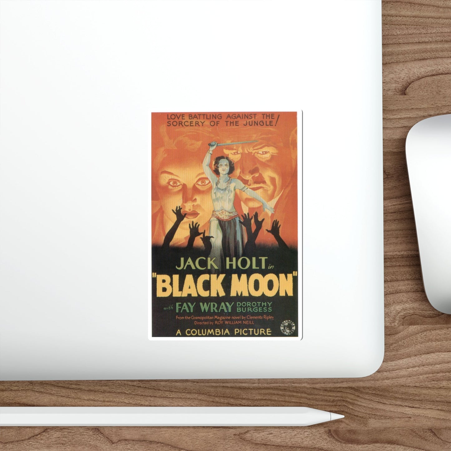 BLACK MOON 1934 Movie Poster STICKER Vinyl Die-Cut Decal-The Sticker Space