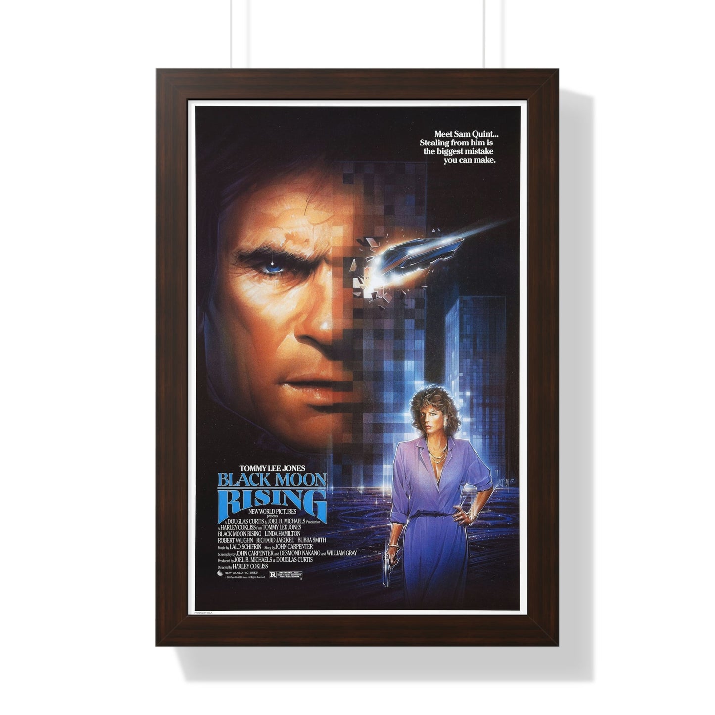 BLACK MOON RISING 1986 - Framed Movie Poster-16″ x 24″-The Sticker Space