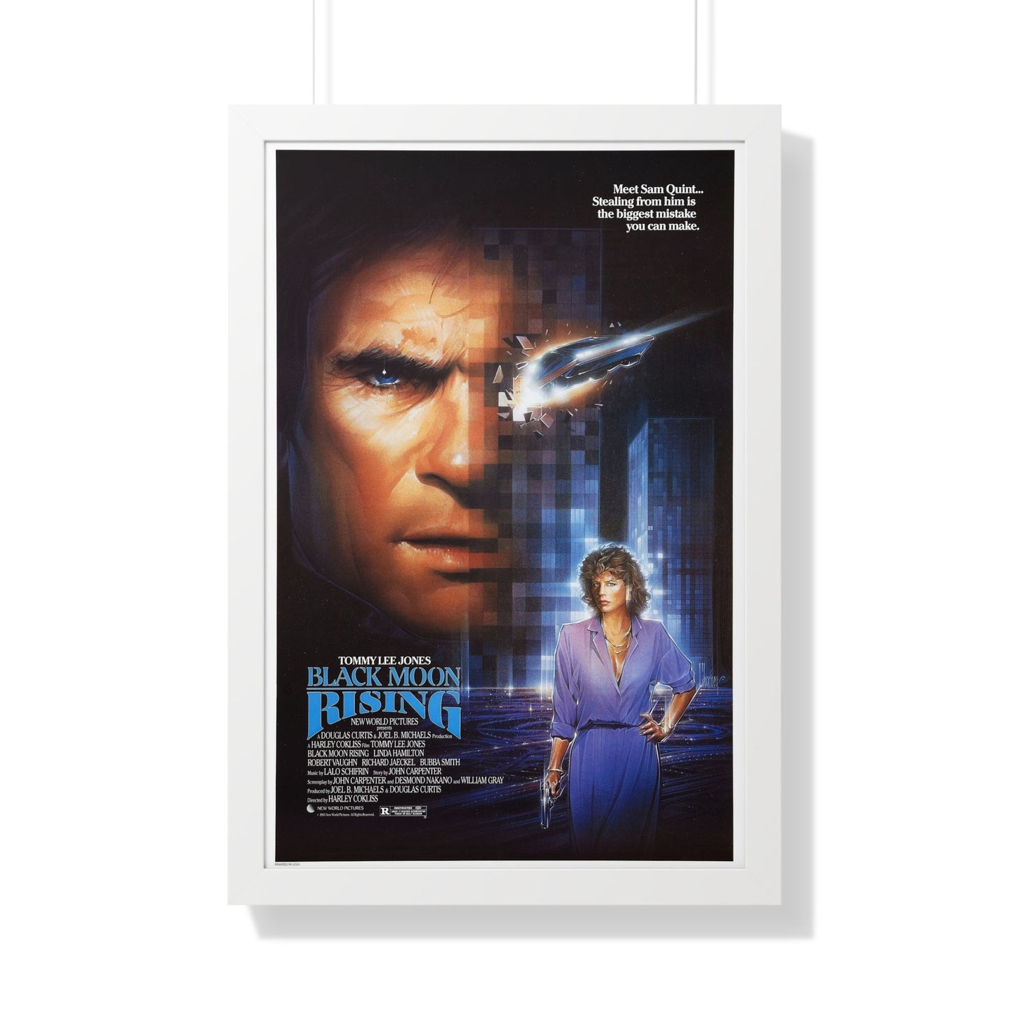 BLACK MOON RISING 1986 - Framed Movie Poster-20" x 30"-The Sticker Space