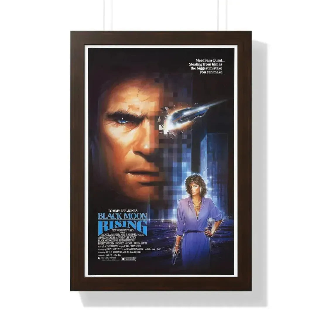 BLACK MOON RISING 1986 - Framed Movie Poster - The Sticker Space