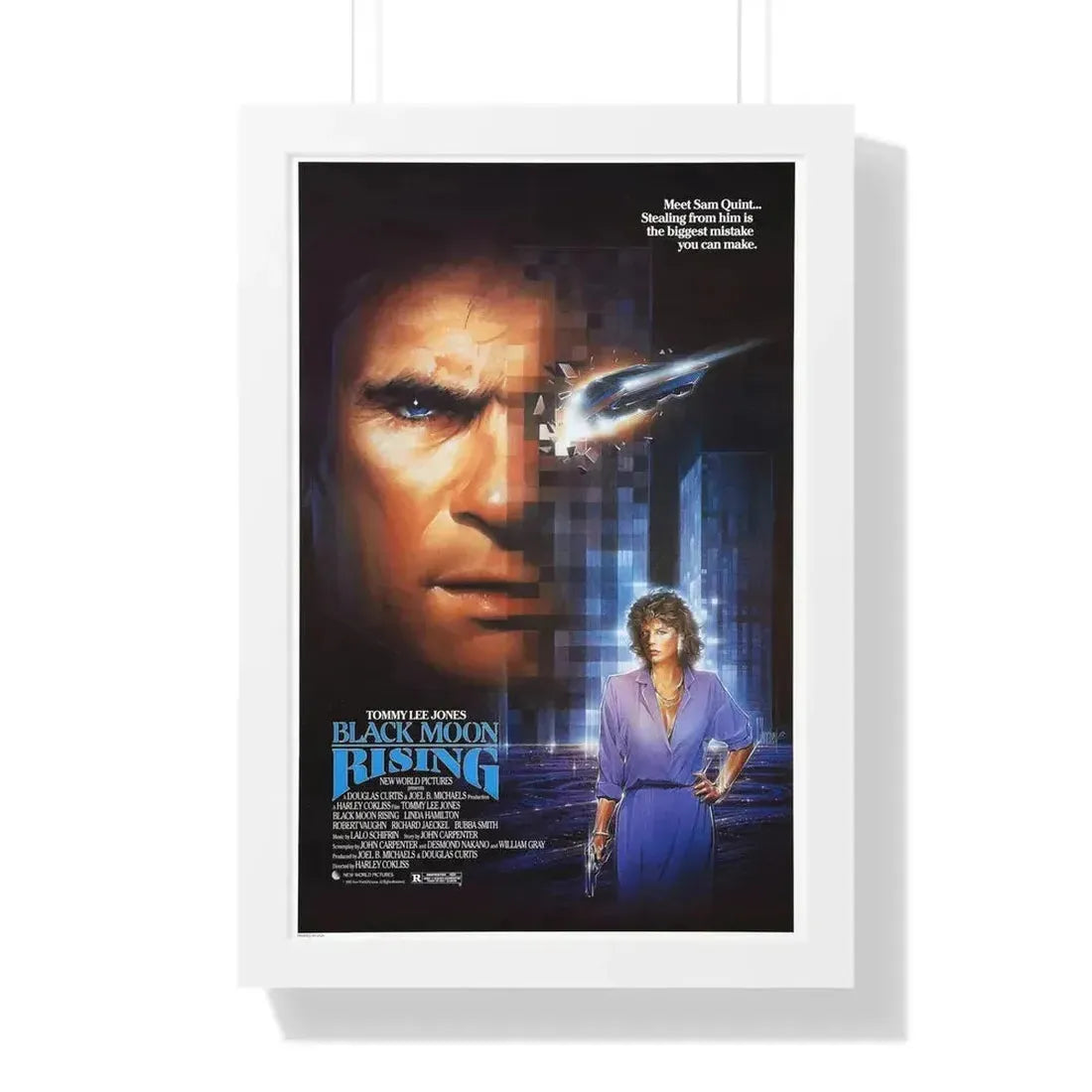 BLACK MOON RISING 1986 - Framed Movie Poster - The Sticker Space
