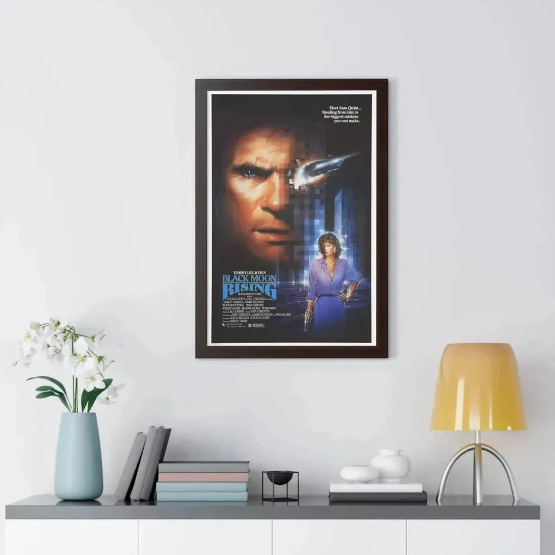 BLACK MOON RISING 1986 - Framed Movie Poster - The Sticker Space