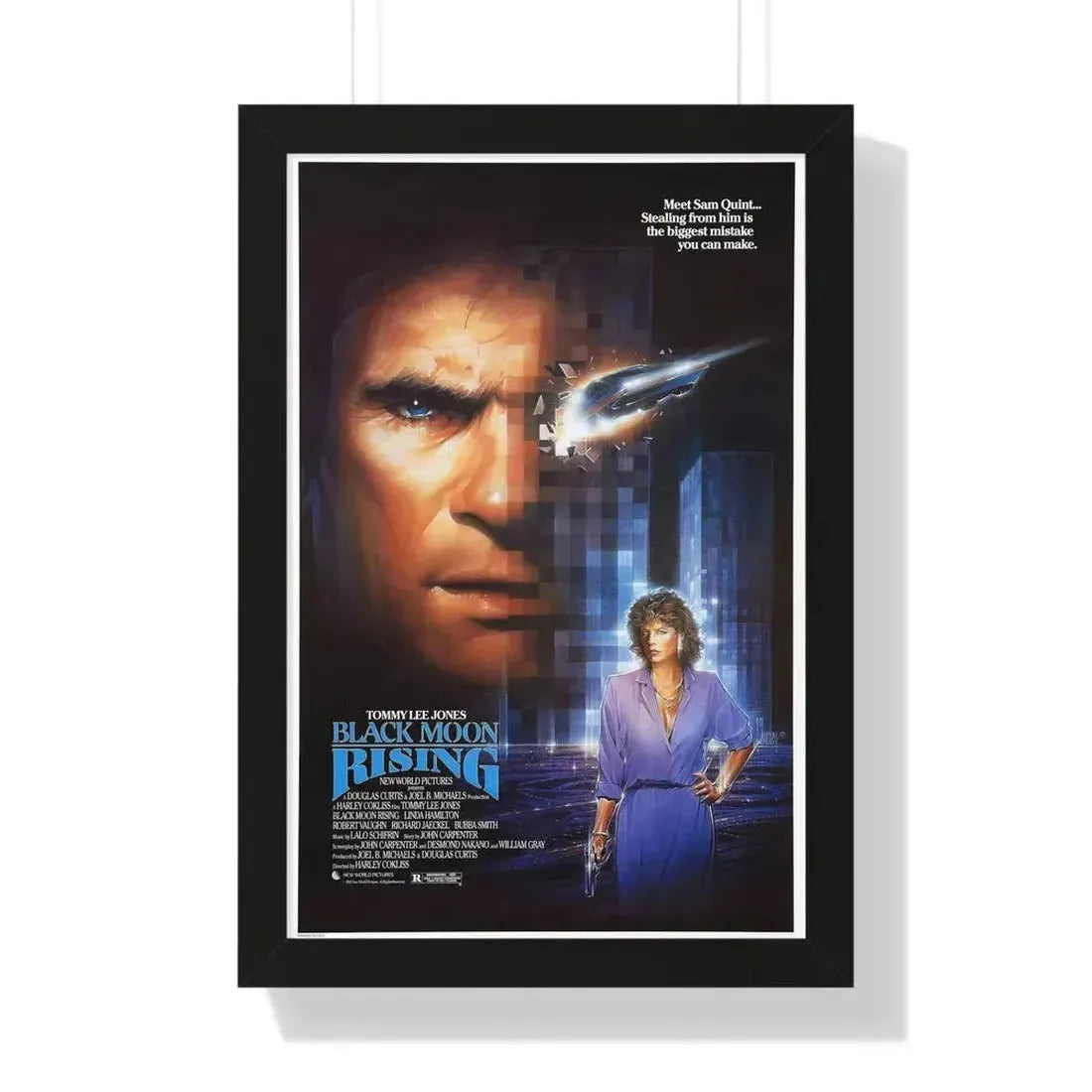 BLACK MOON RISING 1986 - Framed Movie Poster - The Sticker Space