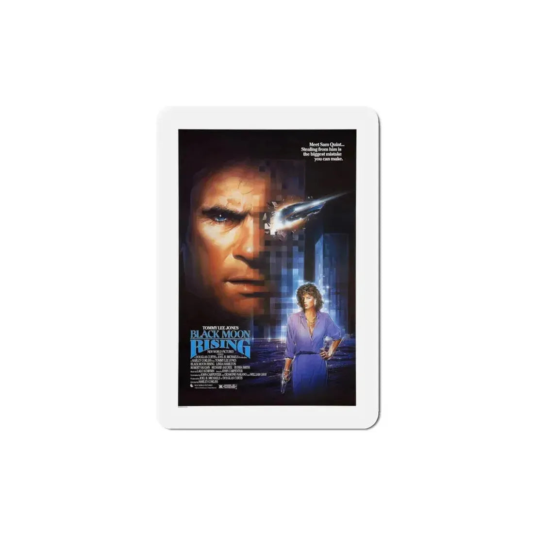 Black Moon Rising 1986 Movie Poster Refrigerator Magnet 4 Inch - The Sticker Space