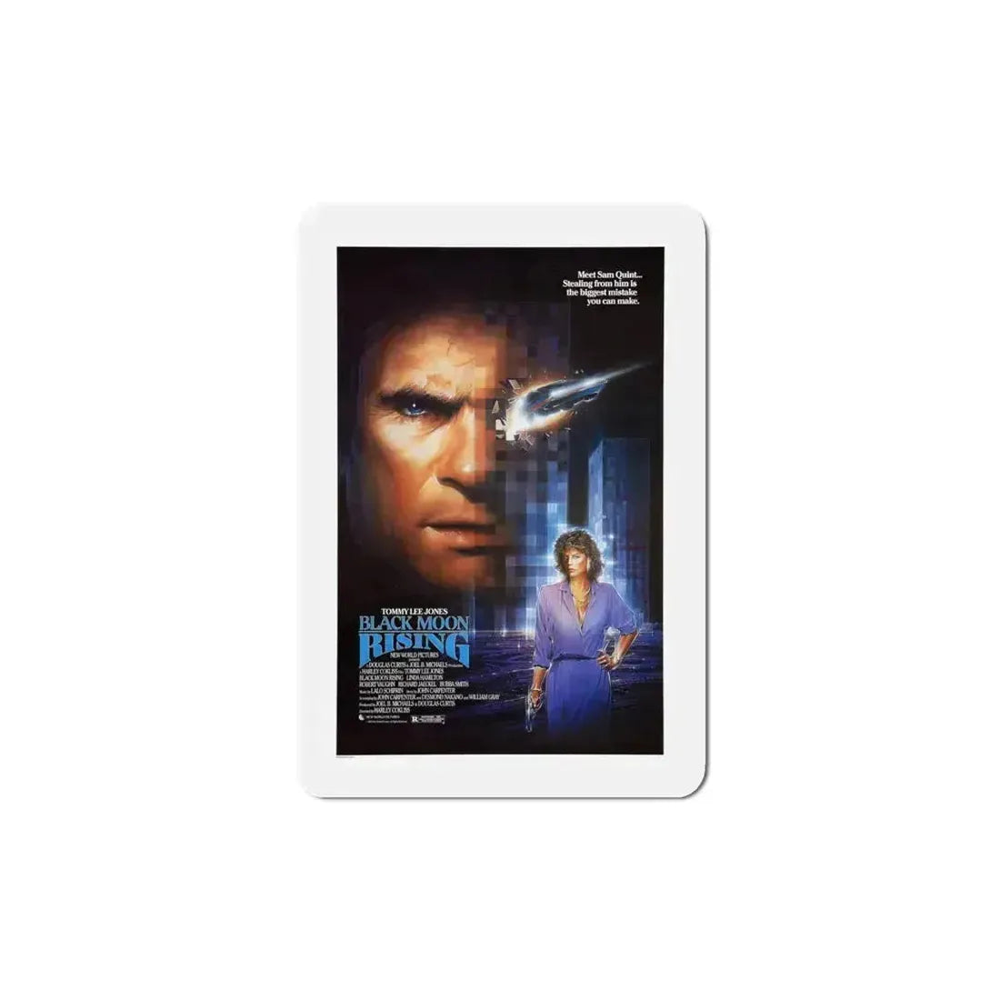 Black Moon Rising 1986 Movie Poster Refrigerator Magnet 5 Inch - The Sticker Space