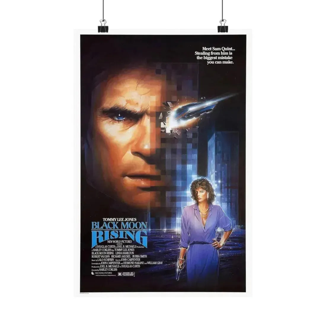 BLACK MOON RISING 1986 - Paper Movie Poster 12″ x 18″ Matte - The Sticker Space