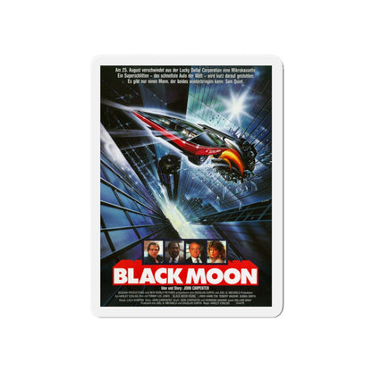 BLACK MOON RISING (GERMAN) 1986 Movie Poster - Die-Cut Magnet-6 × 6"-The Sticker Space