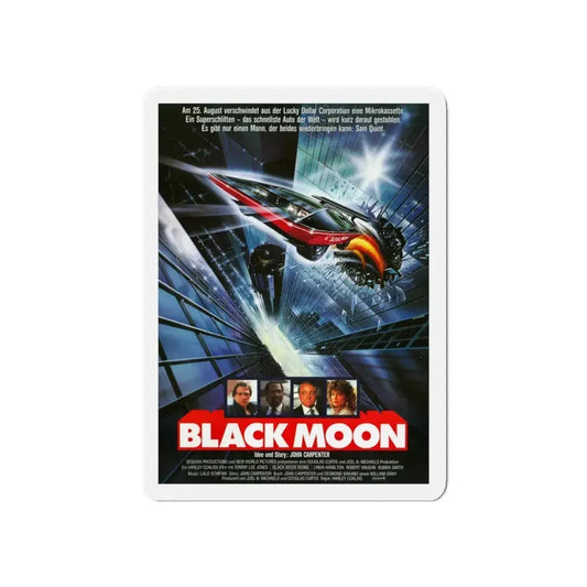 BLACK MOON RISING (GERMAN) 1986 Movie Poster - Refrigerator Magnet 6 Inch - The Sticker Space