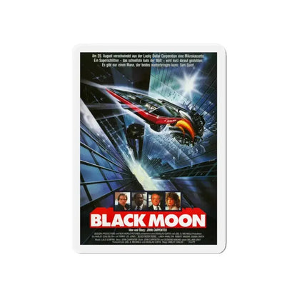 BLACK MOON RISING (GERMAN) 1986 Movie Poster - Refrigerator Magnet - The Sticker Space