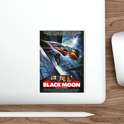 BLACK MOON RISING (GERMAN) 1986 Movie Poster STICKER Vinyl Die-Cut Decal-The Sticker Space