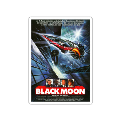 BLACK MOON RISING (GERMAN) 1986 Movie Poster STICKER Vinyl Die-Cut Decal-2 Inch-The Sticker Space