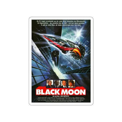 BLACK MOON RISING (GERMAN) 1986 Movie Poster STICKER Vinyl Die-Cut Decal 2 Inch - The Sticker Space