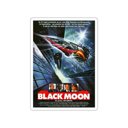 BLACK MOON RISING (GERMAN) 1986 Movie Poster STICKER Vinyl Die-Cut Decal - The Sticker Space