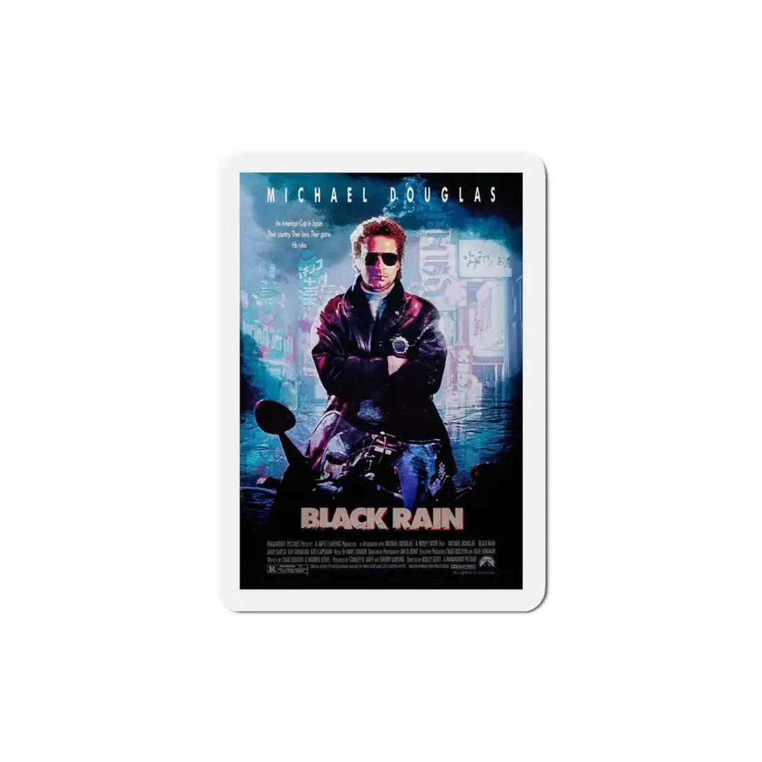 Black Rain 1989 Movie Poster Refrigerator Magnet 4 Inch - The Sticker Space