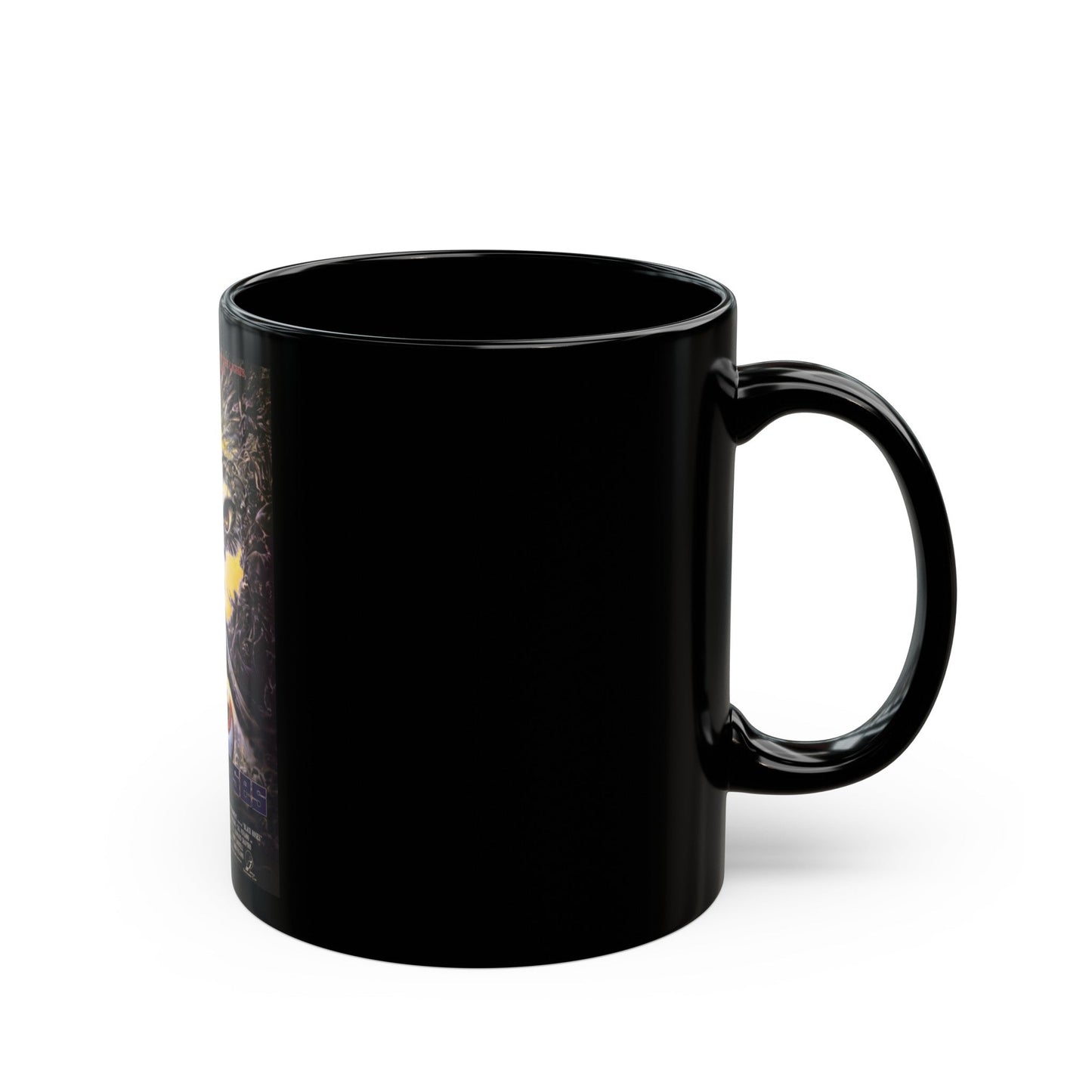 BLACK ROSES 1988 Movie Poster - Black Coffee Mug-The Sticker Space