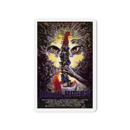 BLACK ROSES 1988 Movie Poster - Die-Cut Magnet-4" x 4"-The Sticker Space