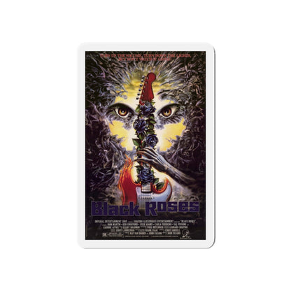 BLACK ROSES 1988 Movie Poster - Die-Cut Magnet-6 × 6"-The Sticker Space