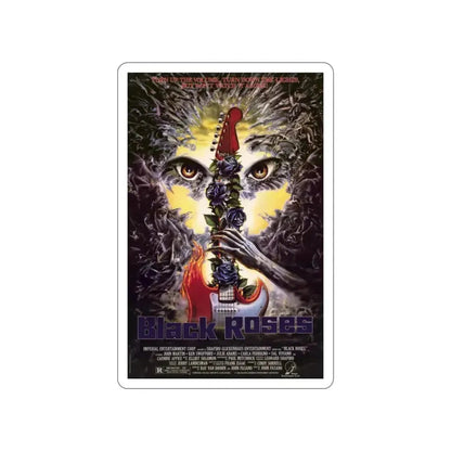 BLACK ROSES 1988 Movie Poster STICKER Vinyl Die-Cut Decal 4 Inch - The Sticker Space